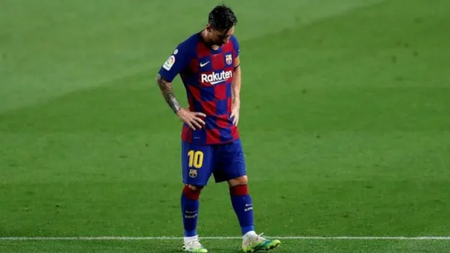 Lionel Messi durante un partido con Barcelona 