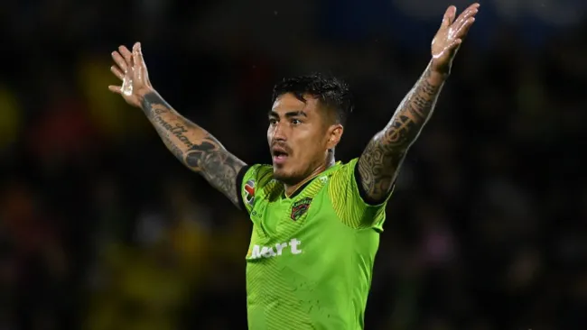 Dario Lezcano en acción con Juárez