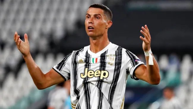 Cristiano Ronaldo durante un partido con Juventus