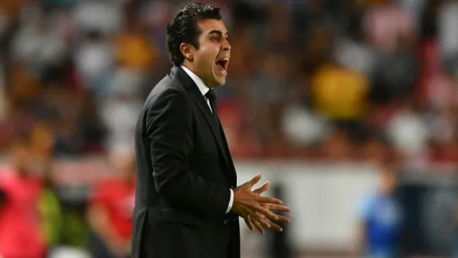 Michel Leaño como técnico de Necaxa