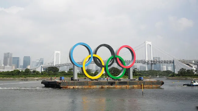 Aros olímpicos en Tokio