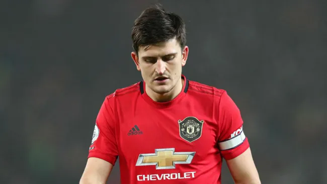 Harry Maguire tras una derrota del Manchester United 