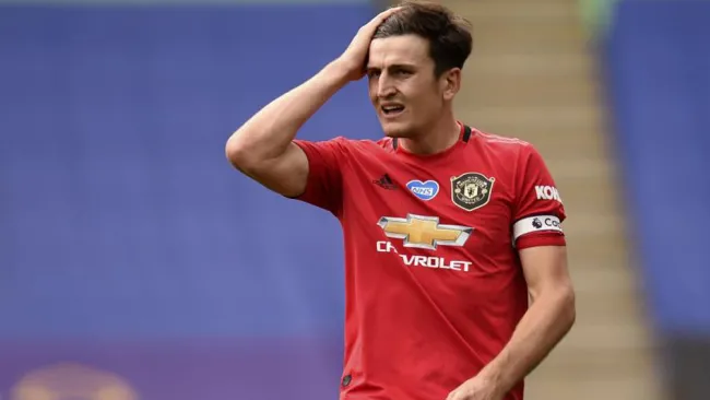 Harry Maguire tras una derrota del Manchester United 