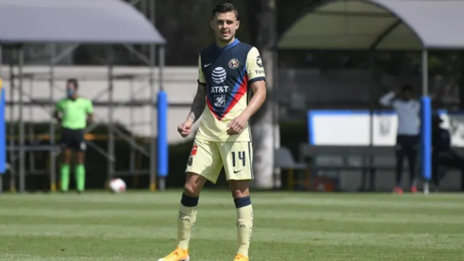 Nicolás Benedetti en acción con América Sub 20