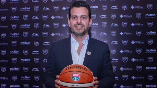 El presidente de la Liga Nacional de Baloncesto Profesional, Sergio Ganem