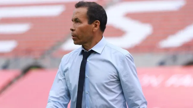 José Guadalupe Cruz durante el partido contra San Luis 