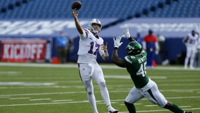 El quarterback de los Búfalo Bills Josh Allen