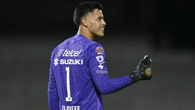 Talavera en festejo de gol