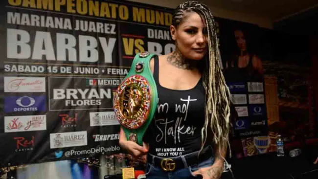 'La Barby' Juárez previo a una pelea