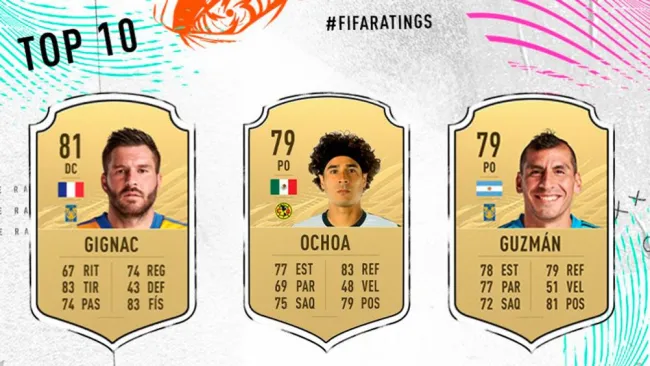 Los líderes del listado de Liga MX en FIFA 21