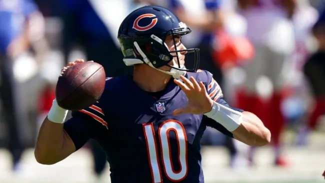 Trubisky en el partido de los Bears