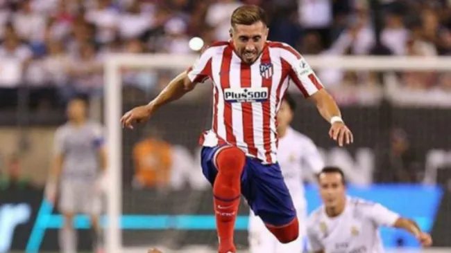 Héctor Herrera en acción con Atlético de Madrid