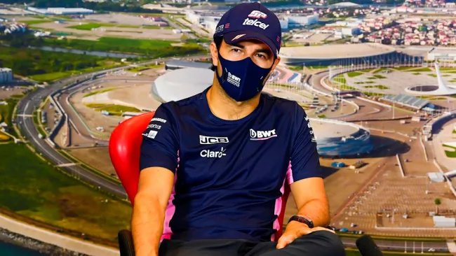 Checo Pérez, en conferencia de prensa