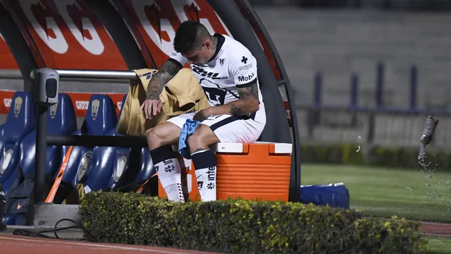 Juan Iturbe tras ir a la banca de Pumas