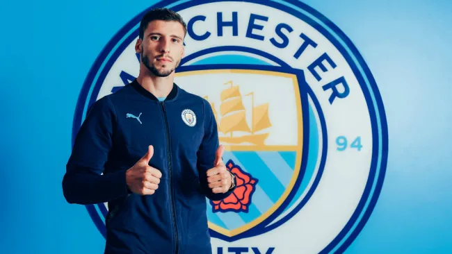 Rúben Dias en presentación