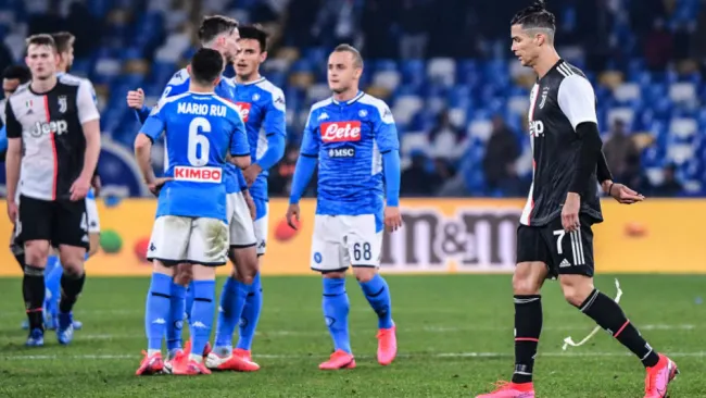 Juventus vs Napoli en la Serie A
