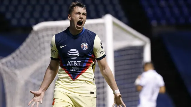 Federico Viñas en celebración con América