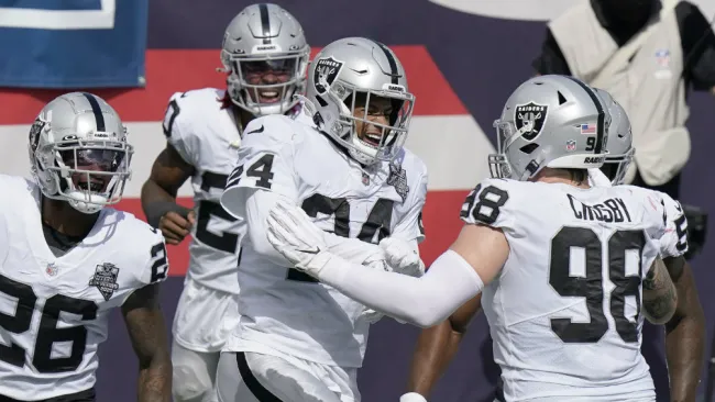 Raiders en partido de la NFL