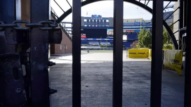 Gillette Stadium, casa de los Patriots, cerrado