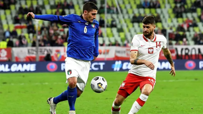 Italia vs Polonia en partido