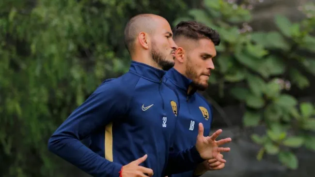 Carlos González y Nicolás Freire en entrenamiento 