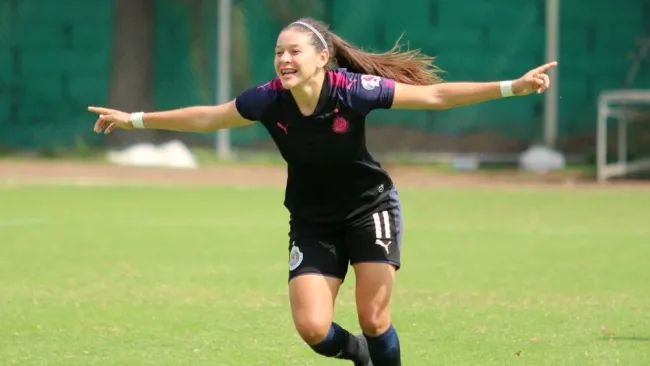 Norma Palafox en partido con Chivas