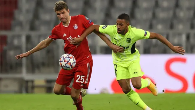 Muller en acción ante Atlético de Madrid