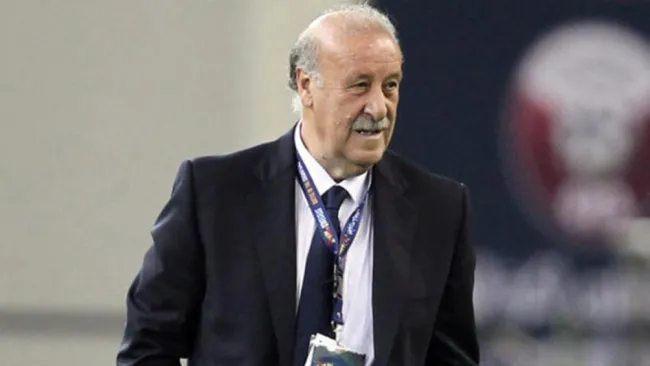 Vicente Del Bosque durante un compromiso 