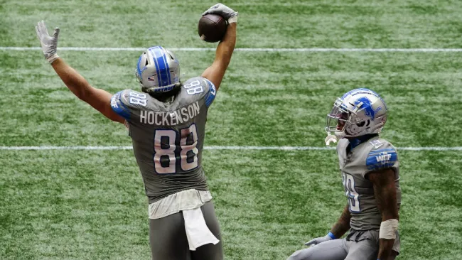 Lions en festejo de TD