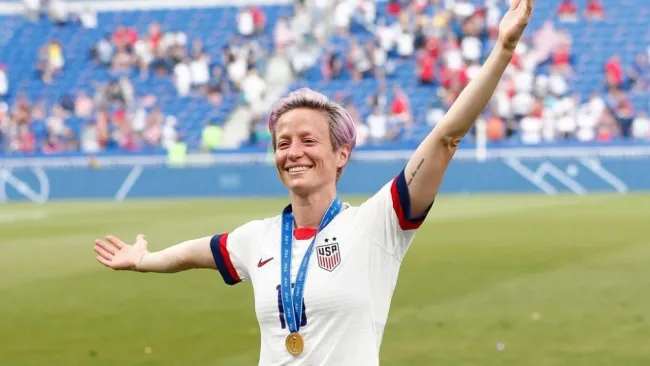 Megan Rapinoe durante el Mundial 