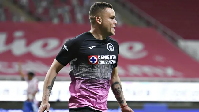 Cabecita Rodríguez en festejo de gol