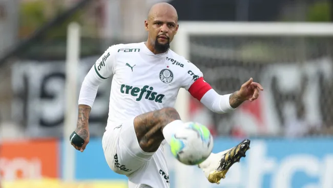 Felipe Melo, en un juego del Palmeiras