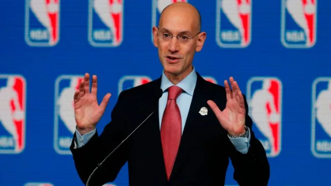 Adam Silver, durante una conferencia de prensa