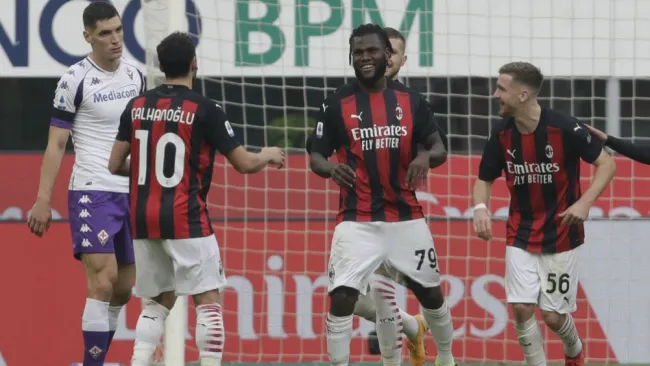Kessie en festejo ante Fiorentina