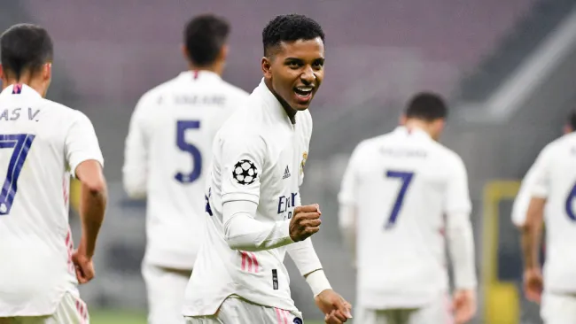 Real Madrid en celebración de gol