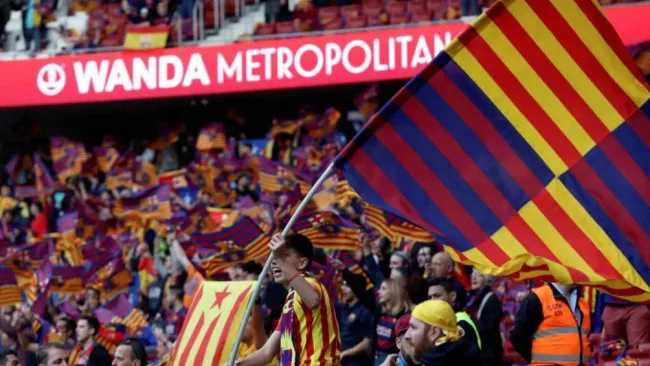 Afición del Barça en Final de Copa del Rey