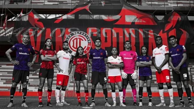 Los nuevos uniformes del Toluca 