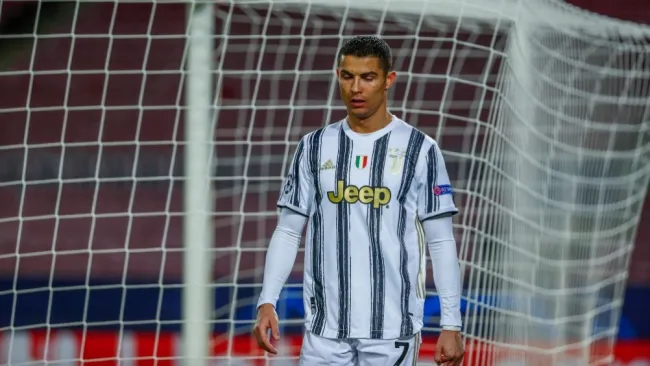 Cristiano Ronaldo en un partido con la Juventus