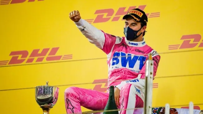 Checo Pérez en el GP de Sakhir 