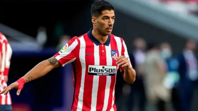 Luis Suárez en partido con Atlético de Madrid