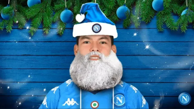 Chucky Lozano: Napoli invitó a sus seguidores a encontrar al Papá Noel napolitano
