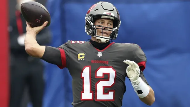 Tom Brady en acción con Tampa