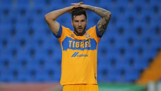 André-Pierre Gignac en lamento con Tigres