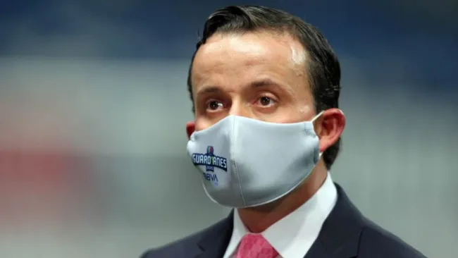 El presidente de la Liga MX, Mikel Arriola
