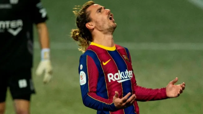 Antoine Griezmann en un partido con el Barcelona