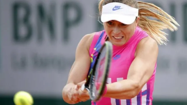 Paula Badosa en un juego de tenis