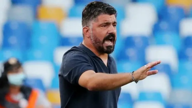 Gattuso en entrenamiento con Napoli