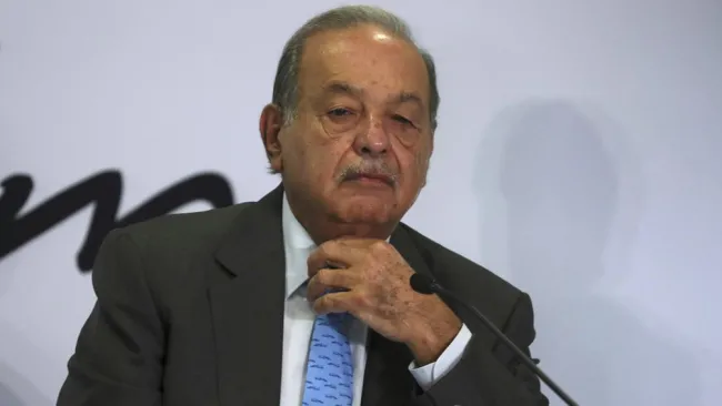 Carlos Slim, en una conferencia de prensa