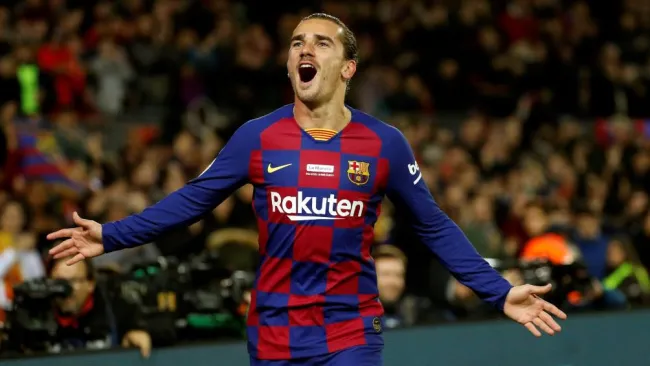 Griezmann en partido con Barcelona