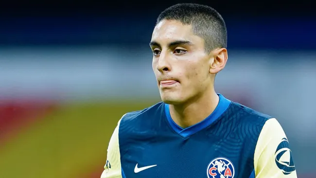 Naveda, en un partido de América